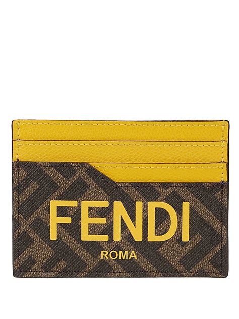 leather card case fendi|Fendi wallet.